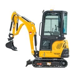 AGT QH13R 1‑Ton Gasoline Mini Excavator with Enclosed Cab